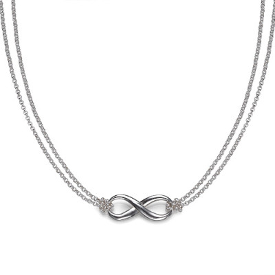 Silver Infinity Necklace - Name My Jewellery