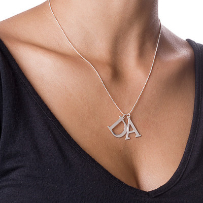 Initials Necklace in Silver - Name My Jewellery