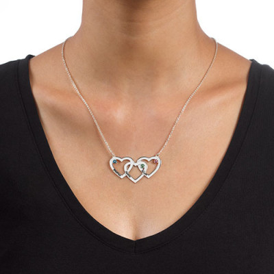 Intertwined Hearts Necklace - Name My Jewellery