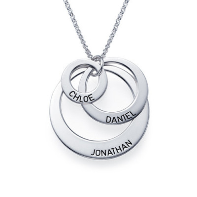 Jewellery for Mums - Three Disc Necklace - Name My Jewellery