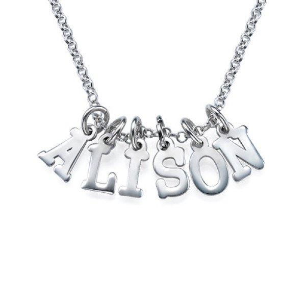 Multiple Initial Necklace in Silver - Name My Jewellery