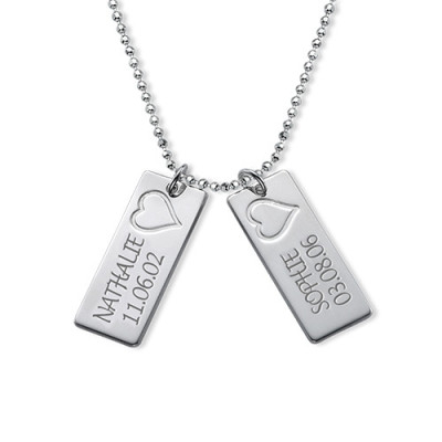 Name Bar Necklace in Silver - Name My Jewellery