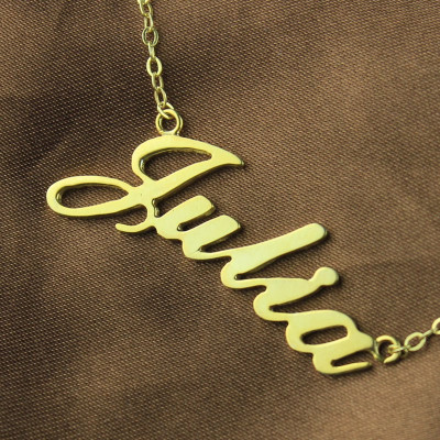 Personalised Classic Name Necklace in 18ct Gold Plated - Name My Jewellery