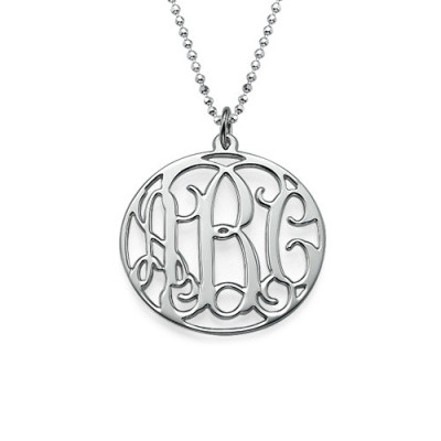 Personalised Circle Initials Necklace - Name My Jewellery