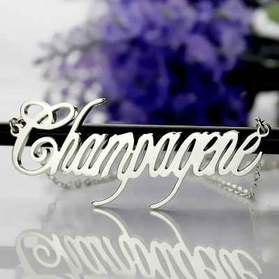 Unique Name Necklace Sterling Silver - Name My Jewellery