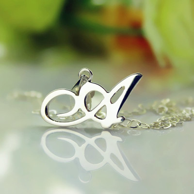 Sterling Silver Letter Necklace - Name My Jewellery