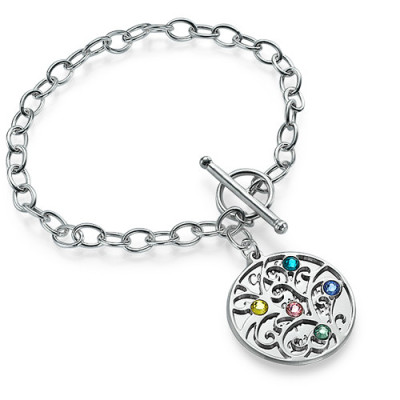 Silver Tree of Life Bracelet - Filigree Style - Name My Jewellery