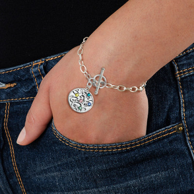 Silver Tree of Life Bracelet - Filigree Style - Name My Jewellery