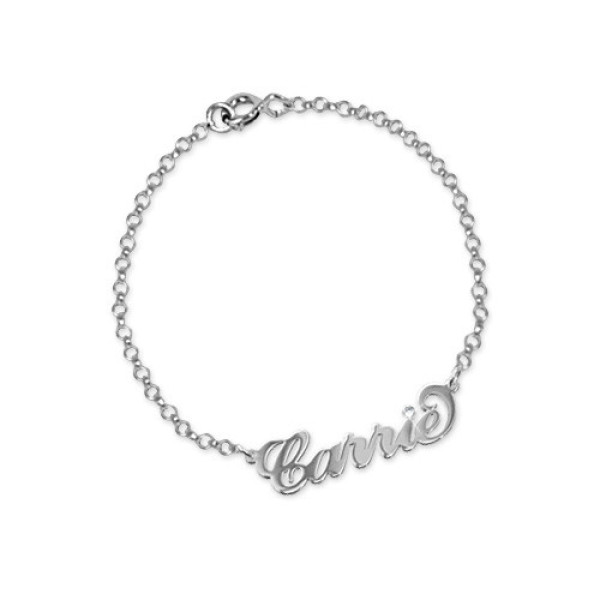 Silver and Crystal Name Bracelet/Anklet - Name My Jewellery
