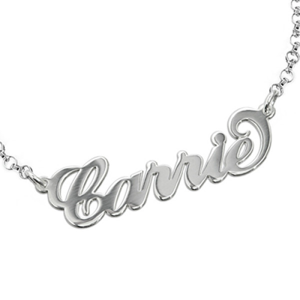 Sterling Silver "Carrie" Name Bracelet / Anklet - Name My Jewellery