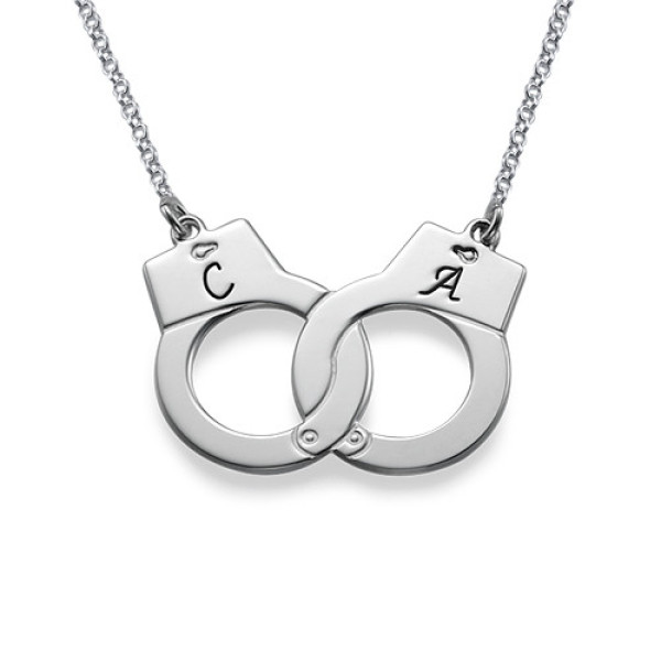 Sterling Silver Handcuff Necklace - Name My Jewellery