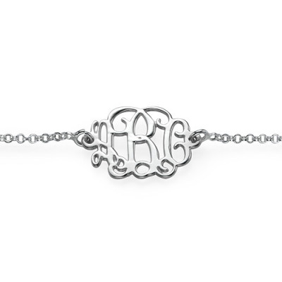 Sterling Silver Initials Bracelet /Anklet - Name My Jewellery