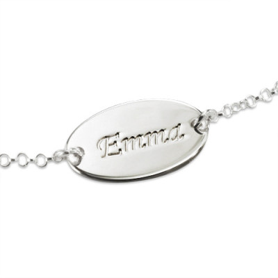 Sterling Silver Personalised Baby Bracelets/Anklet - Name My Jewellery