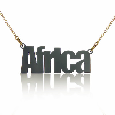 Acrylic Name Necklace Swis721 BIKCn BT Font Necklace - Name My Jewellery