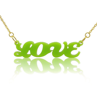 Colorful Cute Acrylic Name Necklace for Girls - Name My Jewellery