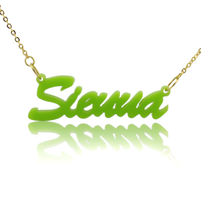 Personalised Acrylic Necklace with Name - Name My Jewellery