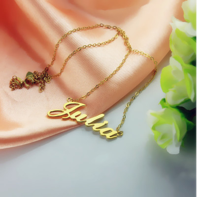 Solid Gold 18ct Julia Style Name Necklace - Name My Jewellery
