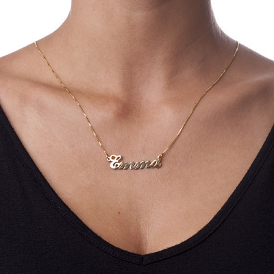18ct Gold-Plated Silver Classic Name Necklace - Name My Jewellery