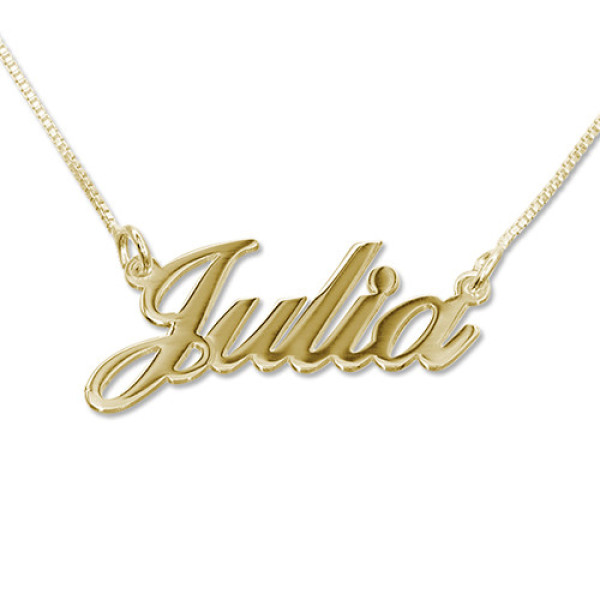 Small 18ct Gold-Plated Silver Classic Name Necklace - Name My Jewellery