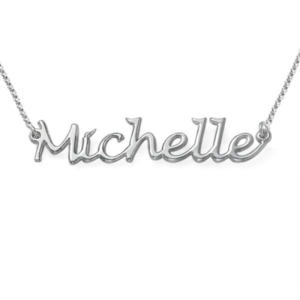 Silver Handwritten Name Necklace - Name My Jewellery