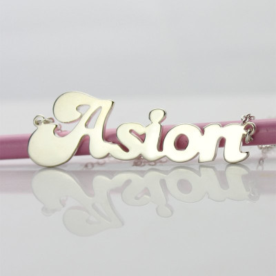 Ghetto Name Necklace Sterling Silver - Name My Jewellery