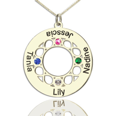 Infinity Family Names Necklace For Mom - Name My Jewellery