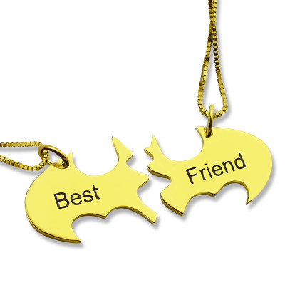 Personalised Puzzle Friend Name Necklace 18ct Gold Plated - Name My Jewellery