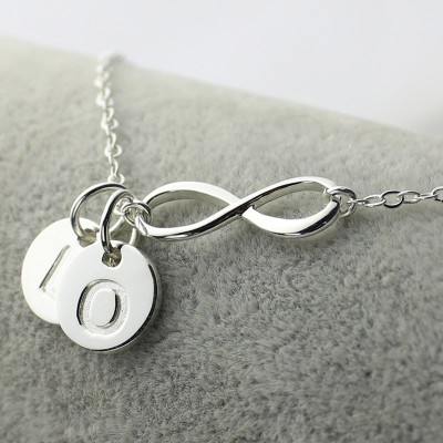 Custom Infinity Initial Necklace,Sister Necklace,Friend Necklace - Name My Jewellery