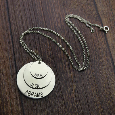 Jewellery For Moms - Three Disc Necklace - Name My Jewellery