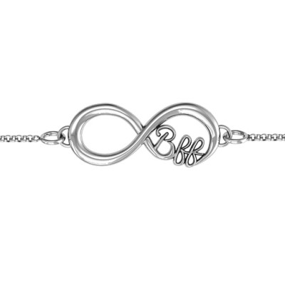 Personalised BFF Friendship Infinity Bracelet - Name My Jewellery