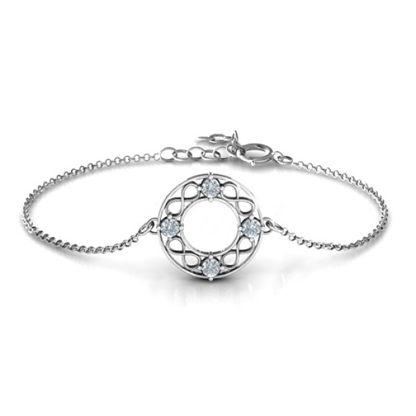 Personalised Circular Infinity Bracelet - Name My Jewellery