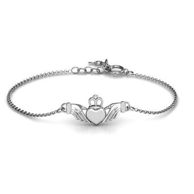 Personalised Classic Claddagh Bracelet - Name My Jewellery