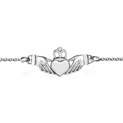 Personalised Classic Claddagh Bracelet - Name My Jewellery