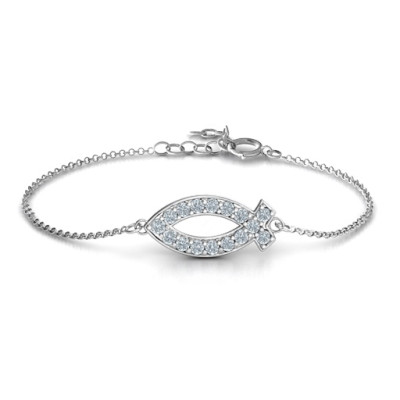 Personalised Classic Fish Bracelet - Name My Jewellery