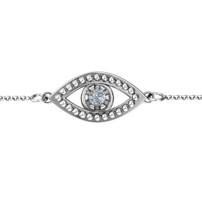 Personalised Evil Eye Bracelet - Name My Jewellery