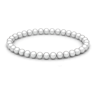 Personalised Freshwater Pearl Stretch Bracelet - Name My Jewellery