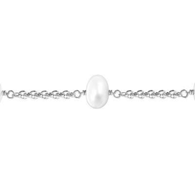 Personalised Linked Freshwater Pearl Bracelet - Name My Jewellery