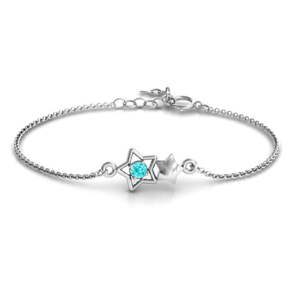 Personalised Me and My Shadow Star Bracelet - Name My Jewellery