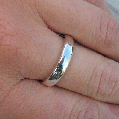 Handmade Comfort Fit Silver Ring - Name My Jewellery