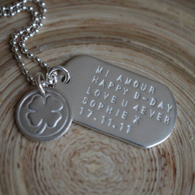 Personalised Solid Silver Identity Dog Tags - Name My Jewellery