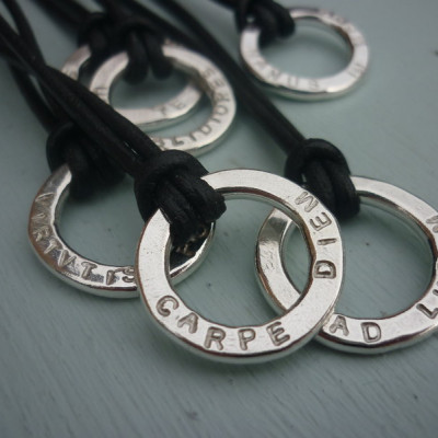 Unisex Silver Halo Necklace - Name My Jewellery