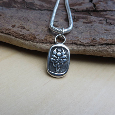 Celtic Thistle Pendant - Name My Jewellery