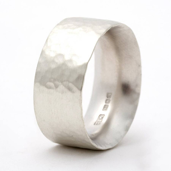 Chunky Hammered Ring - Name My Jewellery