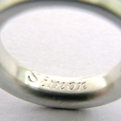 Chunky Hammered Ring - Name My Jewellery