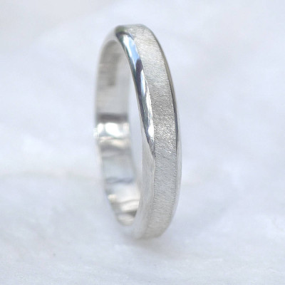 Diamond Cut Textured Sterling Silver Ring - Name My Jewellery