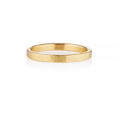 Arturo Hammered Wedding Ring For Men In Fairtrade Gold - Name My Jewellery
