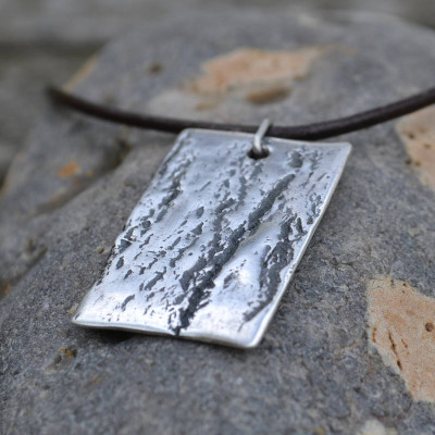 Handmade Silver Dog Tag Necklace - Name My Jewellery