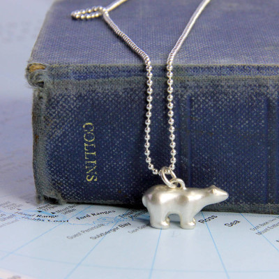 Polar Bear Necklace - Name My Jewellery