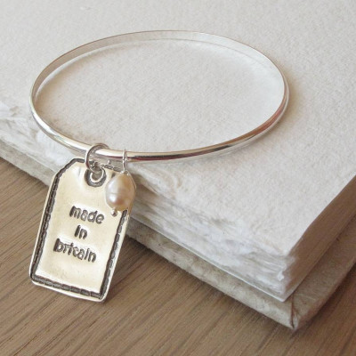 Personalised Silver Designer Label - Name My Jewellery