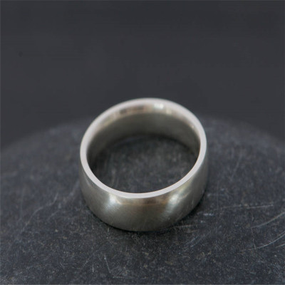 Mans Silver Wedding Band - Name My Jewellery